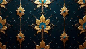 Motif répétitif typique de l'art déco, représentant l'inspiration pour les vêtements en éditions limitées Monark